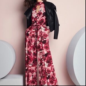White House Black Market Floral Jumpsuit